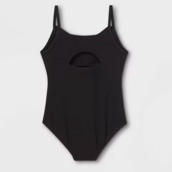 NWT Girls' Cami Dance Leotard - Cat & Jack Black size 6 / 6X - Picture 2 of 13